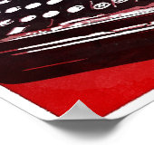 Schrijver met Poster voor blauwrode Pop voor schri (Hoek)