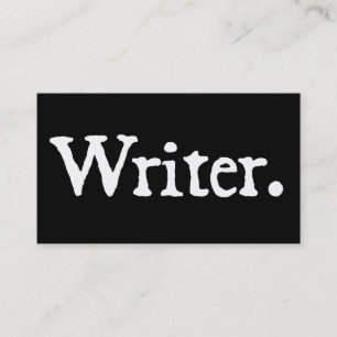 Schrijver met QR-code Visitekaartje