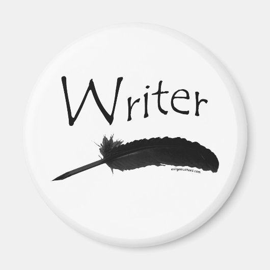 Schrijver met quillepen magneet (Voorkant)