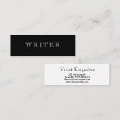 Schrijver Mini Visitekaartje (Voorkant / Achterkant)
