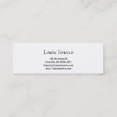 Schrijver Mini Visitekaartje (Achterkant)