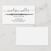 Schrijver Modern Visitekaartjes (Voorkant / Achterkant)