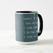 Schrijver moet lijst doen mok (Voorkant rechts)