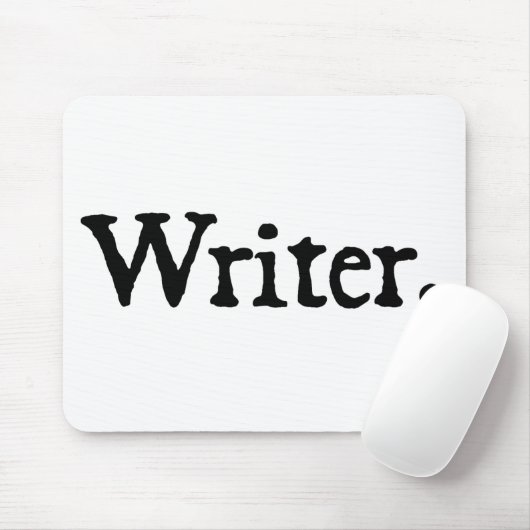 Schrijver. Muismat (Met muis)