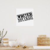 Schrijver: Niet gek alleen in herschrijven Poster (Keuken)