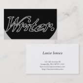 Schrijver niet omcirkeld visitekaartje (Voorkant / Achterkant)