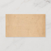 Schrijver Notaris Openbare Vintage Rustic Kraft Visitekaartje (Achterkant)
