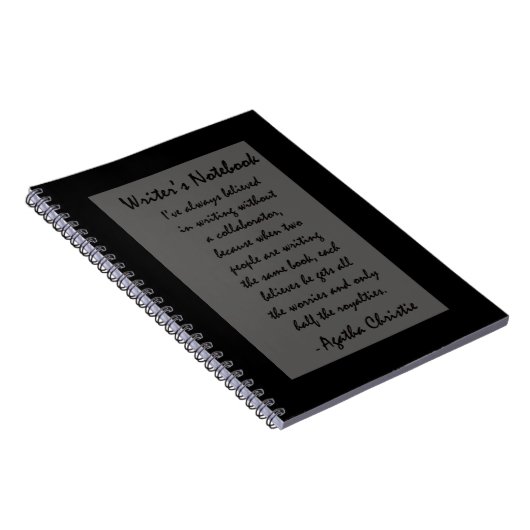 Schrijver notebook - Agatha Christie Notitieboek (Rechterzijde)