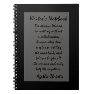 Schrijver notebook - Agatha Christie Notitieboek
