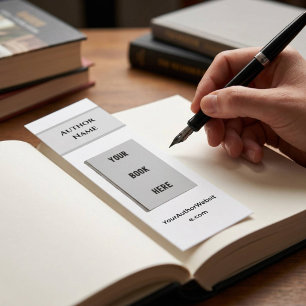 Schrijver of Auteur Mini-Boeklegger voor Promoties Mini Visitekaartje