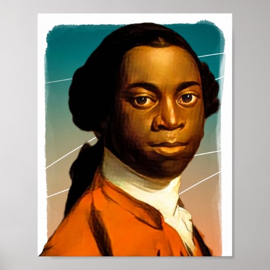 Schrijver Olaudah Equiano illustratie Poster (Voorkant)