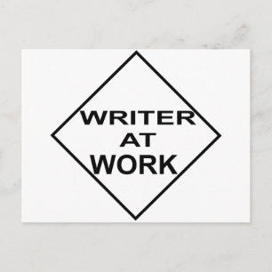 Schrijver op het werk - Cadeau voor schrijvers Briefkaart