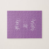 Schrijver op het werk Paarse puzzel (Horizontaal)