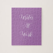 Schrijver op het werk Paarse puzzel Legpuzzel (Verticaal)