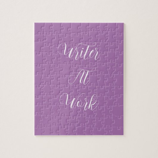 Schrijver op het werk Paarse puzzel Legpuzzel (Verticaal)