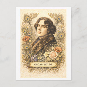 Schrijver Oscar Wilde in vintage stijl Briefkaart