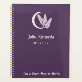 Schrijver Paarse Macaroon Planner