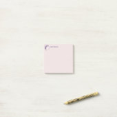 Schrijver Paarse Macaroon Post-it® Notes (Op bureau)