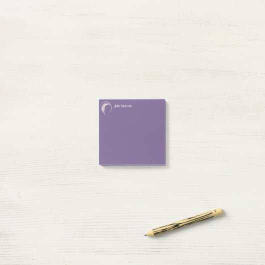 Schrijver Paarse Macaroon Post-it® Notes (Op bureau)