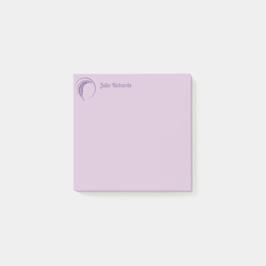 Schrijver Paarse Macaroon Post-it® Notes (Voorkant)
