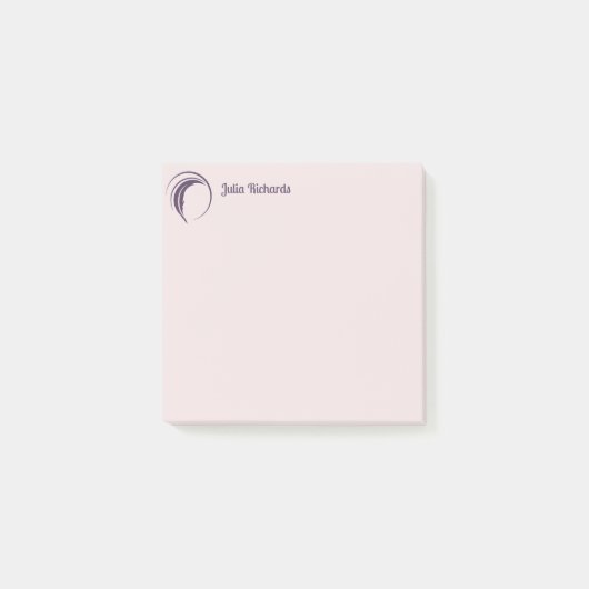 Schrijver Paarse Macaroon Post-it® Notes (Voorkant)