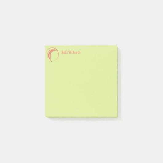 Schrijver Peach Sangria Post-it® Notes (Voorkant)