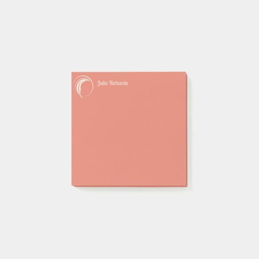 Schrijver Peach Sangria Post-it® Notes (Voorkant)