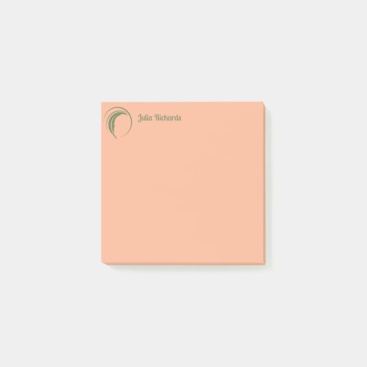 Schrijver Peach Sangria Post-it® Notes (Voorkant)