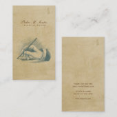 Schrijver  Pen Handje Eenvoudige Professional Visitekaartje (Voorkant / Achterkant)