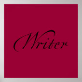 Schrijver Poster (Voorkant)