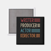 Schrijver Producer Actor Director Filmmaker Gifts Magneet (Voorkant / Achterkant)