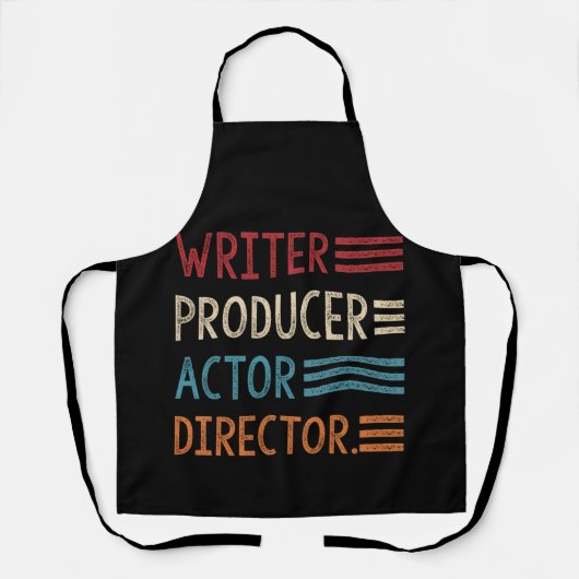 Schrijver Producer Actor Director Filmmaker Gifts Schort (Voorkant)