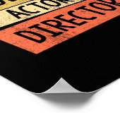 Schrijver Producer Actor Director Filmmaker Poster (Hoek)