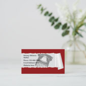 Schrijver Publisher Author Theme Visitekaartje (Staand voorkant)