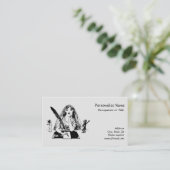  schrijver Quill Good & Evil Visitekaartje (Staand voorkant)