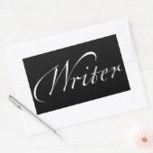 Schrijver Rechthoekige Sticker (Envelop)