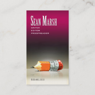 Schrijver Redacteur 5 Stijlvolle Creative Proofrea Visitekaartje