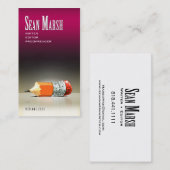 Schrijver Redacteur 5 Stijlvolle Creative Proofrea Visitekaartje (Voorkant / Achterkant)