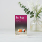 Schrijver Redacteur 5 Stijlvolle Creative Proofrea Visitekaartje (Staand voorkant)