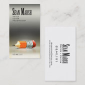 Schrijver Redacteur 5 Stijlvolle Creative Proofrea Visitekaartje (Voorkant / Achterkant)