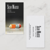 Schrijver Redacteur 5 Stijlvolle Creative Proofrea Visitekaartje (Voorkant / Achterkant)