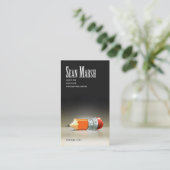 Schrijver Redacteur 5 Stijlvolle Creative Proofrea Visitekaartje (Staand voorkant)