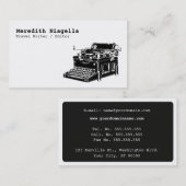 Schrijver/redacteur/auteur - Sjabloon voor visitek Visitekaartje (Voorkant / Achterkant)