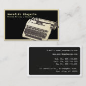 Schrijver/redacteur/auteur - Sjabloon voor visitek Visitekaartje (Voorkant / Achterkant)