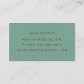 Schrijver Redacteur Typwriter Journal-Visitekaartj Visitekaartje (Achterkant)