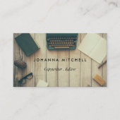 Schrijver Redacteur Typwriter Journal-Visitekaartj Visitekaartje (Voorkant)