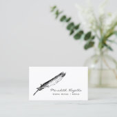 Schrijver/redacteur/Visitekaartje Auteurs Visitekaartje (Staand voorkant)