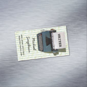 Schrijver Reinzetapparaat schrijfmachine op gelijn Magnetisch Visitekaartje (Voorbeeld)