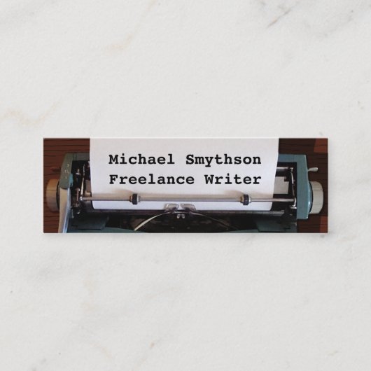 Schrijver Reinzetmachine voor schrijfmachine op ho Mini Visitekaartje (Voorkant)