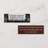 Schrijver Reinzetmachine voor schrijfmachine op ho Mini Visitekaartje (Voorkant / Achterkant)